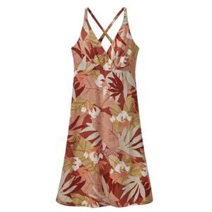 Patagonia Amber Dawn Tropical Racerback Slub Knit Dress sz S Outdoors Hiking